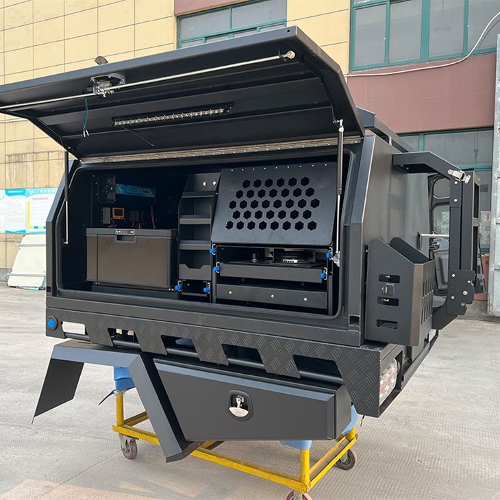 Aluminium Camper Canopy With Fridge And Kitchen System